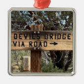 Devils Bridge Sedona Arizona Metalen Ornament (Voorkant)