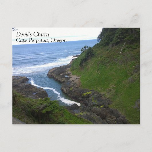 Devil's Churn, Cape Perpetua, OF Briefkaart (Voorkant)