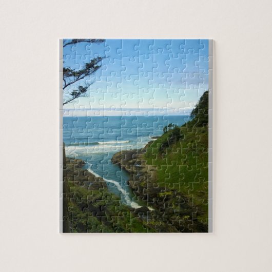 Devil's Churn, Cape Perpetua, OF Legpuzzel (Verticaal)