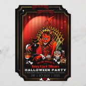 Devil's Delight II Halloween Party Uitnodiging (Voorkant / Achterkant)