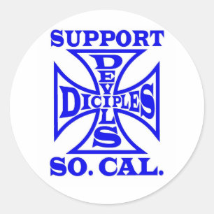 Devils Diciples MC - Sticker de support