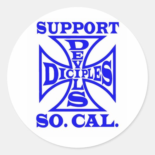 Devils Diciples MC - Sticker de support (Devant)