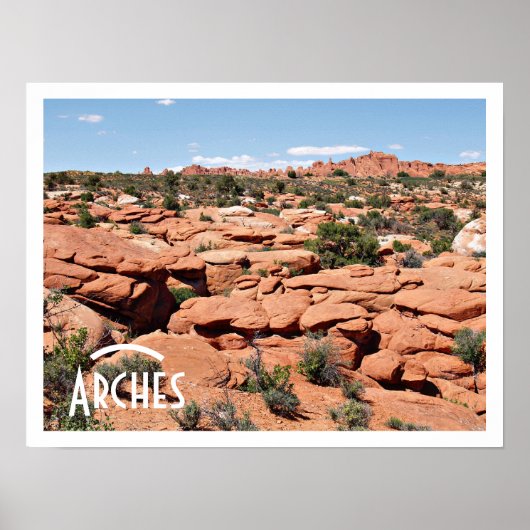Devils Garden , Arches National Park Poster (Voorkant)