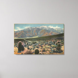 Devil's Garden Uitzicht van Mt. San Jacinto # 1 Canvas Afdruk
