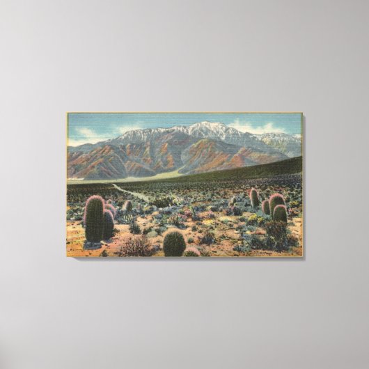 Devil's Garden Uitzicht van Mt. San Jacinto # 1 Canvas Afdruk (Voorkant)