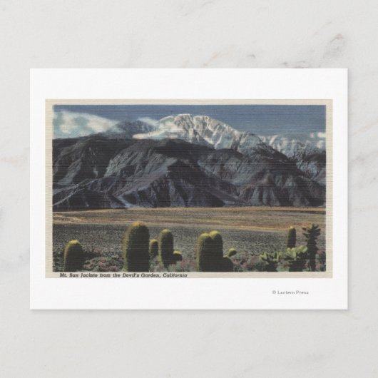 Devil's Garden Uitzicht van Mt. San Jacinto # 2 Briefkaart (Voorkant)