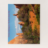 Devil's Garden Utah. kerstcadeautjes Legpuzzel (Verticaal)