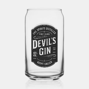 Devil's Gin Halloween Party  Blikvorm Glas