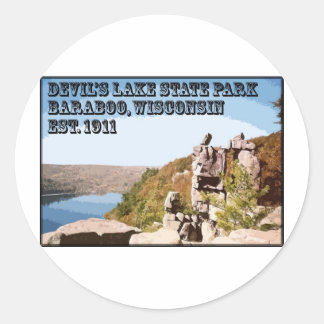 Devil's Lake State Park Ronde Sticker