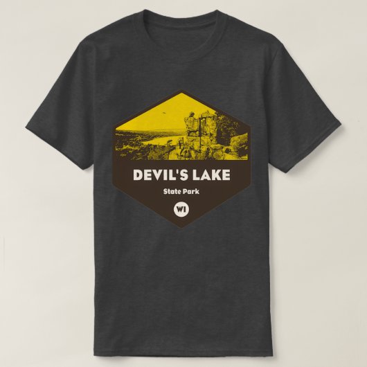Devils Lake State Park Wisconsin T-shirt (Design voorkant)