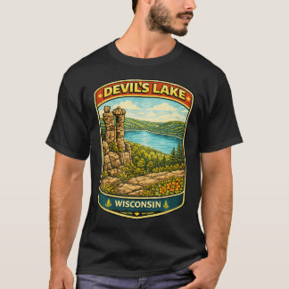 Devil's Lake State Park Wisconsin Wandelen Familie T-shirt
