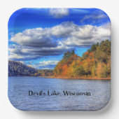 Devil's Lake, Wisconsin Papieren Bordje (Voorkant)