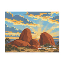 Devils Marbles Australië Vintage Reis
