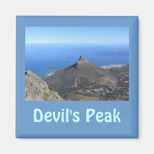 Devil's Peak Mountain, Kaapstad Magneet (Voorkant)