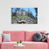 Devils Postpile - Sierra Canvas Afdruk (Insitu (Woonkamer))