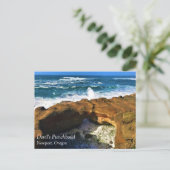 Devil's Punchbowl, Newport, Oregon Carte postale (Debout devant)