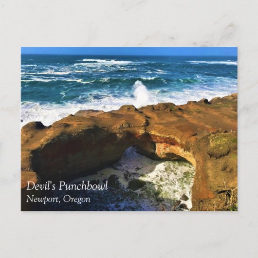 Devil's Punchbowl, Newport, Oregon Carte postale (Devant)