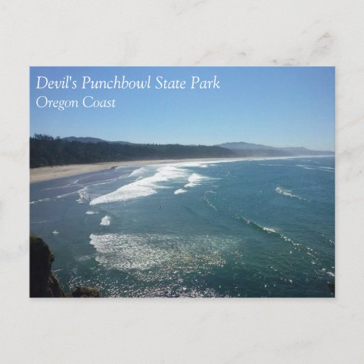 Devil's Punchbowl State Park, Oregon Coast Briefkaart (Voorkant)