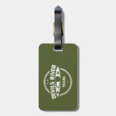 Devils River Texas Kayaking Bagagelabel (Achterkant verticaal)