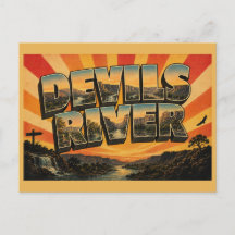 Devils River TX Canyons Woestijn Rivier Kunst