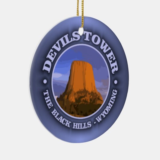 Devils Tower 3 Keramisch Ornament (Rechts)