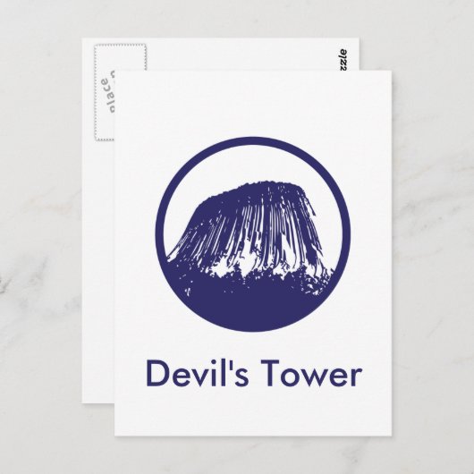 Devil's Tower Briefkaart (Voorkant / Achterkant)