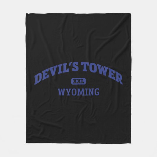 Devil's Tower College Style Rock Climbing Area Des Fleece Deken (Voorkant)