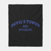 Devil's Tower College Style Rock Climbing Area Des Fleece Deken (Voorkant)