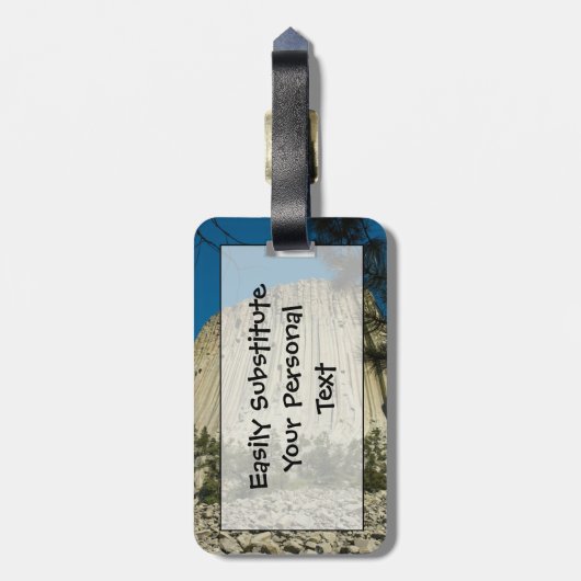 Devils Tower Easy ID Personal Bagagelabel (Achterkant verticaal)
