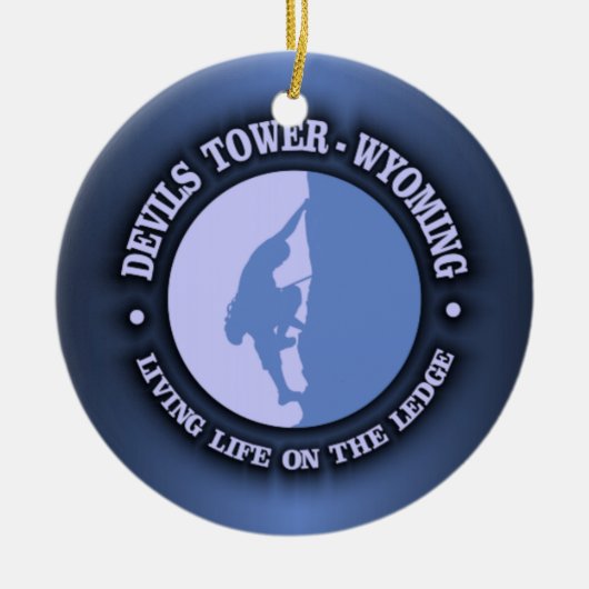 Devils Tower Keramisch Ornament (Voorkant)