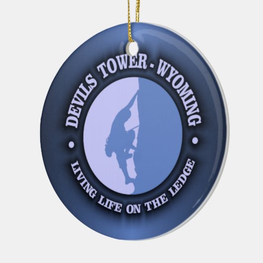 Devils Tower Keramisch Ornament (Links)