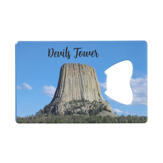 Devils Tower Kredietkaart Flessenopener (Voorkant (Horizontaal))