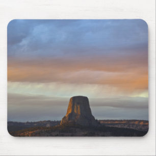 Devils Tower National Monument, Storm bij zonsonde Muismat