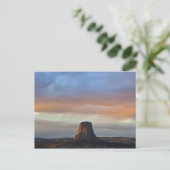 Devils Tower National Monument (Storm op zonsonder Briefkaart (Staand voorkant)
