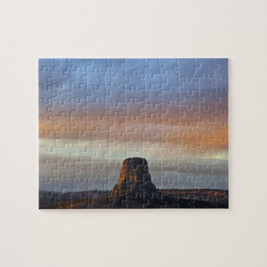 Devils Tower National Monument (Storm op zonsonder Legpuzzel (Horizontaal)