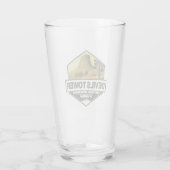 Devils Tower National Monument Travel Art  Glas (Achterkant)