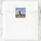 Devils Tower National Monument Vierkante Sticker (Tas)