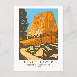 Devils Tower National Monument Wyoming  Briefkaart