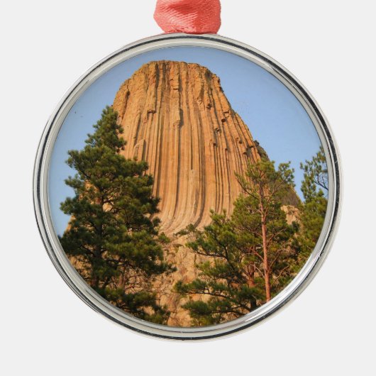 Devils Tower National Monument (Wyoming) Metalen Ornament (Voorkant)
