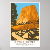 Devils Tower National Monument Wyoming Poster (Voorkant)