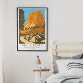 Devils Tower National Monument Wyoming Poster