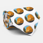 Devils Tower National Monument Wyoming  Stropdas (Opgerold)