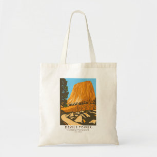 Devils Tower National Monument Wyoming Tote Bag