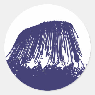 Devil's Tower Ronde Sticker