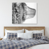 Devil's Tower van het Westen met Fallen Canvas Afdruk (Insitu (Slaapkamer))