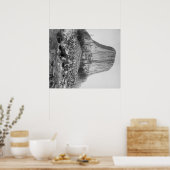 Devil's Tower van het Westen met Fallen Poster (Keuken)