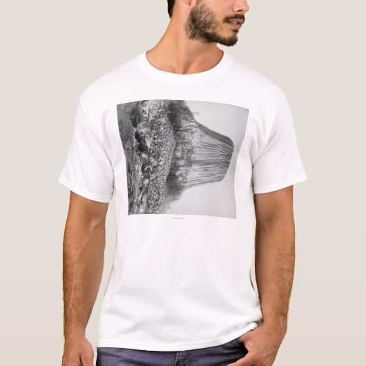Devil's Tower van het Westen met Fallen T-shirt (Voorkant)