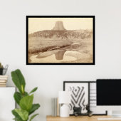 Devil's Tower WY 1890 Poster (Thuiskantoor)