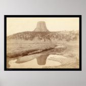 Devil's Tower WY 1890 Poster (Voorkant)