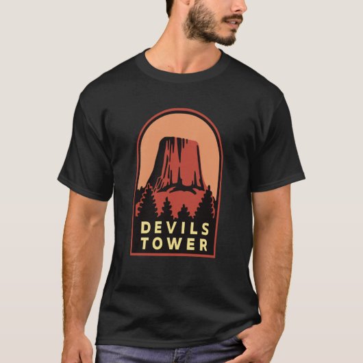 Devils Tower WY National Monument T-shirt (Voorkant)
